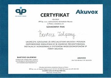 Certyfikat Akuvox wideodomofony IP