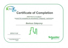 Certyfikat Schneider Electric homeLYnk
